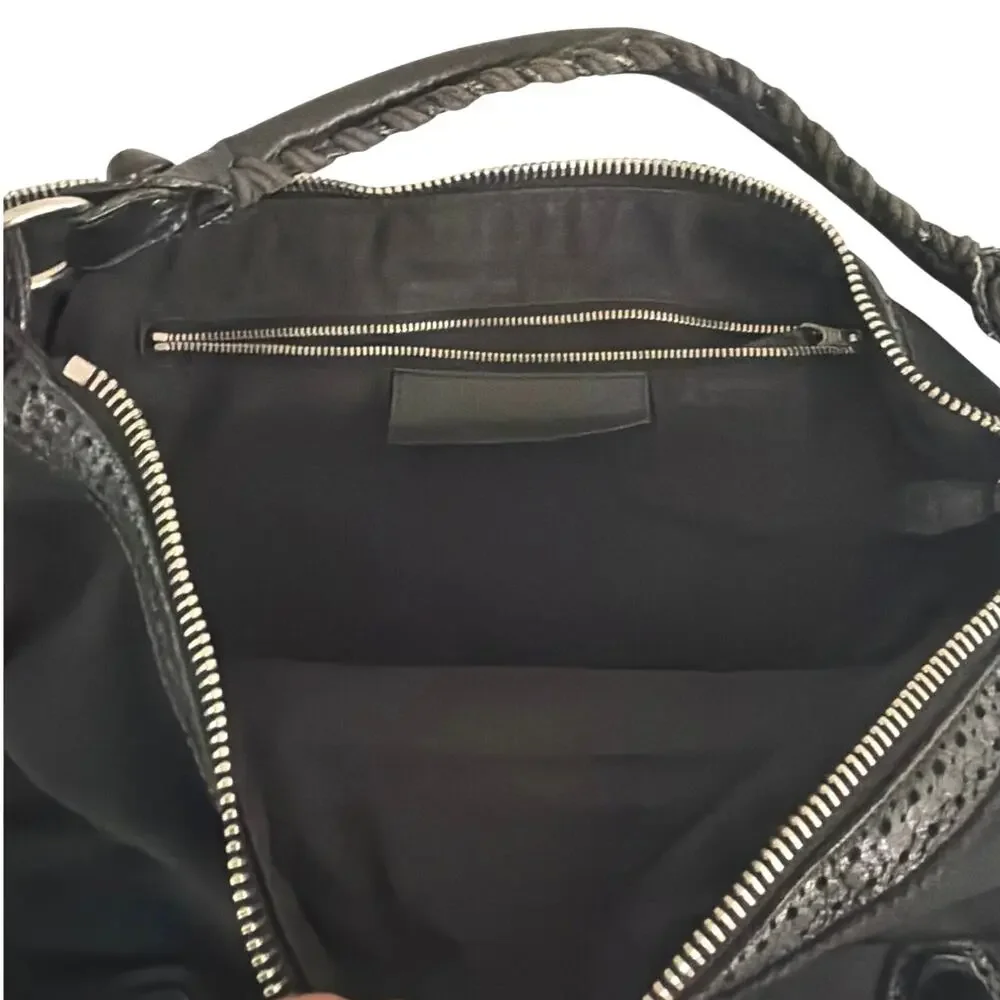AUTHENTICATED Balenciaga Velo Paris black hobo bag vintage Made in Italy